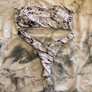 MARBLE TUBE TOP BIKINI PERFECT CONDITION